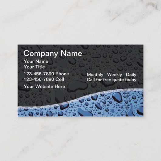 名刺のクリーニング 名刺 (正面)