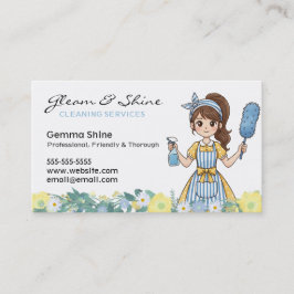 名刺のクリーニング – Cartoon Cleanerフローラ 名刺