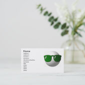 名刺のクールなゴルフ・ボール 名刺 (スタンド正面)