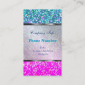 名刺のグリッターのグラフィックの背景 名刺 (裏面)