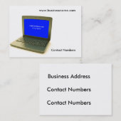 名刺のコンピュータイメージ 名刺 (正面/裏面)