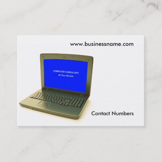 名刺のコンピュータイメージ 名刺 (正面)