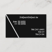 名刺のサッカー/フットボール 名刺 (裏面)