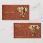 名刺のサファリ象 名刺 (正面/裏面)