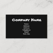 名刺のシマウマ 名刺 (裏面)