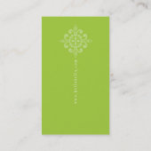 名刺のシンプルモチモダンライムグリーン 名刺 (裏面)