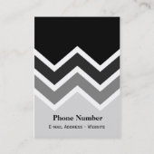名刺のジグザグ形のシェブロンぽっちゃりしたパターン 名刺 (裏面)