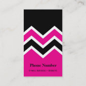 名刺のジグザグ形のシェブロンパターン 名刺 (裏面)