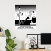 名刺のスクラッチとスニッフ ポスター (ホームオフィス)