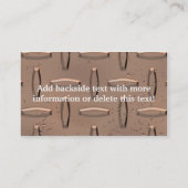 名刺のダイヤモンドの銅板 名刺 (裏面)