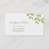 名刺のツリーブランチのウェディングプランナーの賢人 名刺 (裏面)