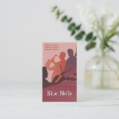 名刺のテンプレートのジャズバンド 名刺 (スタンド正面)