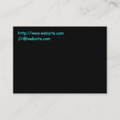 名刺のテンプレートのスケートボードをするウサギ 名刺 (裏面)