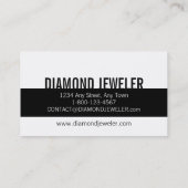 名刺のテンプレートのダイヤモンド 名刺 (裏面)