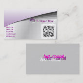 名刺のテンプレートのダンス 名刺 (正面/裏面)