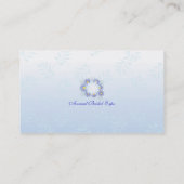 名刺のテンプレートのブライダルの博覧会 名刺 (裏面)