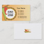 名刺のテンプレートのメキシコ人のレストラン 名刺 (正面/裏面)