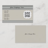 名刺のテンプレートの一般的でフォーマルなニュートラル 名刺 (正面/裏面)