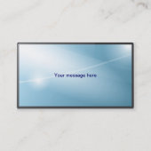 名刺のテンプレートの一般的で青いライト 名刺 (裏面)