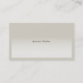 名刺のテンプレートの一般的なニュートラル 名刺 (裏面)