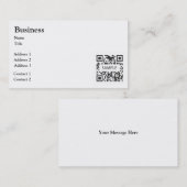 名刺のテンプレートの一般的な白 名刺 (正面/裏面)