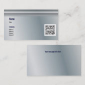 名刺のテンプレートの一般的な金属 名刺 (正面/裏面)