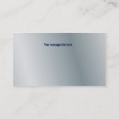 名刺のテンプレートの一般的な金属 名刺 (裏面)