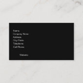 名刺のテンプレートの上の粋でスタイリッシュなボタン 名刺 (裏面)