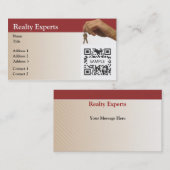 名刺のテンプレートの不動産の専門家 名刺 (正面/裏面)