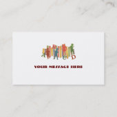 名刺のテンプレートの初等教育 名刺 (裏面)