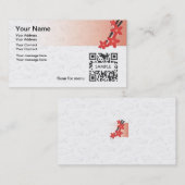 名刺のテンプレートの日本食料理店 名刺 (正面/裏面)