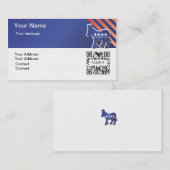 名刺のテンプレートの民主党のろば2 名刺 (正面/裏面)