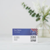 名刺のテンプレートの民主党のろば2 名刺 (スタンド正面)