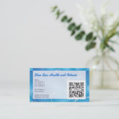 名刺のテンプレートの青のスパ 名刺 (スタンド正面)