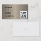 名刺のテンプレート一般的なブラウン 名刺 (正面/裏面)