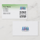 名刺のテンプレート学生の歩くこと コーリングカード (正面/裏面)