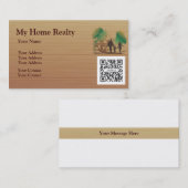 名刺のテンプレート私の家の不動産 名刺 (正面/裏面)