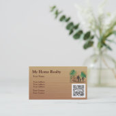 名刺のテンプレート私の家の不動産 名刺 (スタンド正面)