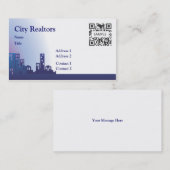 名刺のテンプレート都市不動産仲介業者 名刺 (正面/裏面)