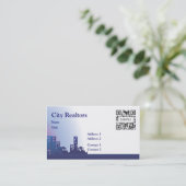 名刺のテンプレート都市不動産仲介業者 名刺 (スタンド正面)