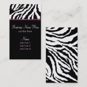 名刺のテンプレート**はっきりしたなシマウマのプリント 名刺 (正面/裏面)