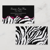 名刺のテンプレート**はっきりしたなシマウマ 名刺 (正面/裏面)