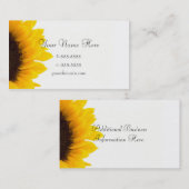 名刺のテンプレート**はっきりしたなヒマワリ 名刺 (正面/裏面)
