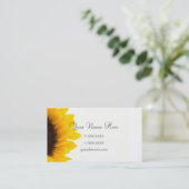 名刺のテンプレート**はっきりしたなヒマワリ 名刺 (スタンド正面)