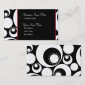 名刺のテンプレート**はっきりしたなB&Wの円 名刺 (正面/裏面)