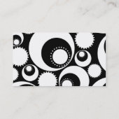 名刺のテンプレート**はっきりしたなB&Wの円 名刺 (裏面)