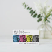 名刺のテンプレート: カメラマン 名刺 (スタンド正面)