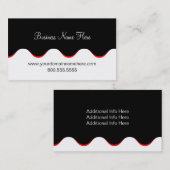 名刺のテンプレート**ファンキーな波 名刺 (正面/裏面)