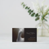 名刺のテンプレート-暗闇を絵を描いている馬 名刺 (スタンド正面)