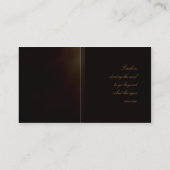 名刺のテンプレート-暗闇を絵を描いている馬 名刺 (裏面)